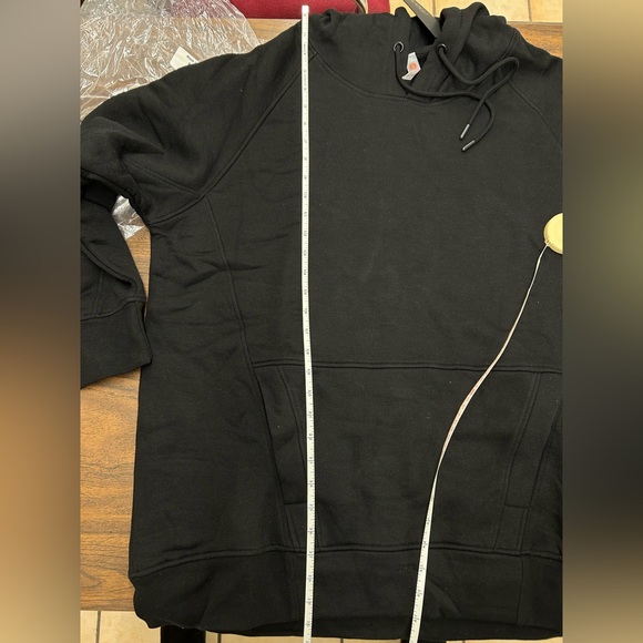 New Mono B Oversized Hoodie Pullover in Black Sz 2X - Picture 8 of 11